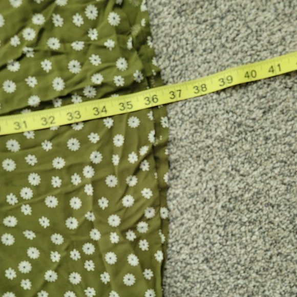 Nordstrom rack Abound Olive Green Vintaged Daisy Dress lightweight 1X - Picture 12 of 16